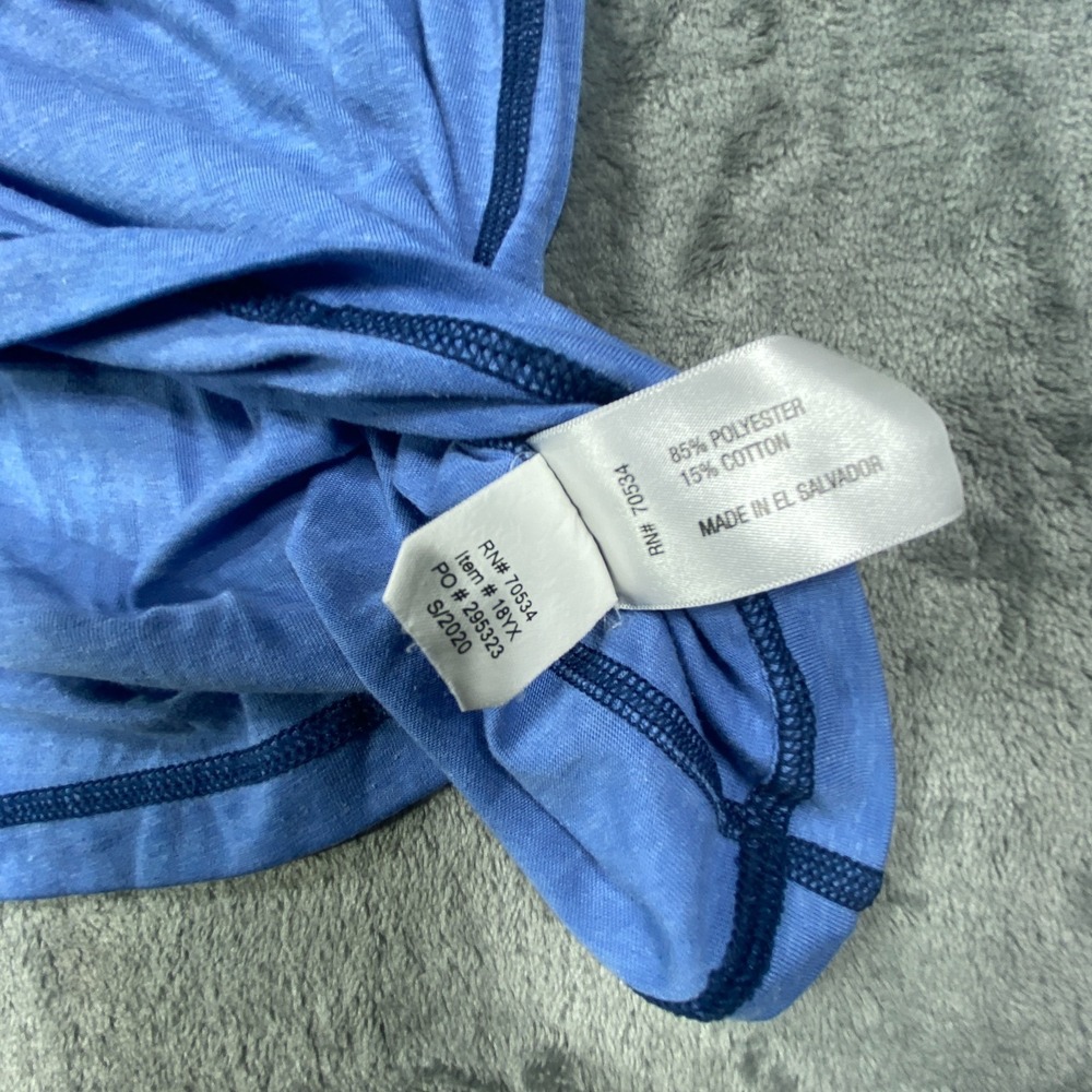 Orvis Hoodie Mens Medium Blue Pullover Long Sleeve Contrast Stitch Outdoor Fish - Picture 7 of 9